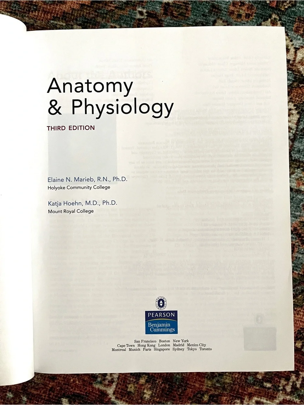 Pearson hardcover anatomy